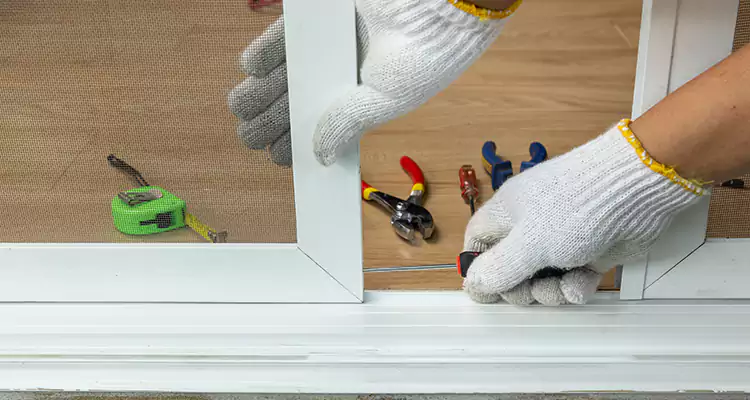 Sliding Glass Door Off Rails Repair in North Lauderdale, FL